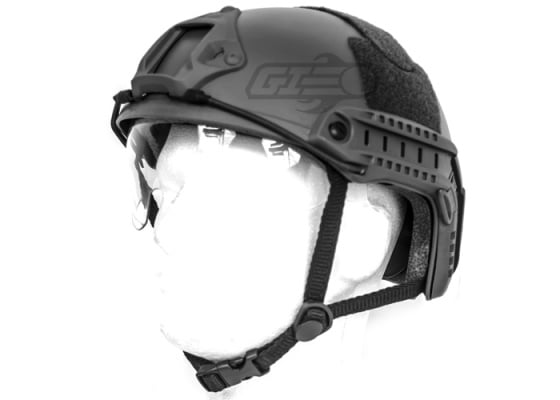 Lancer Tactical Ballistic Type Basic Version Helmet Helmet w/ Retractable Visor ( Black )