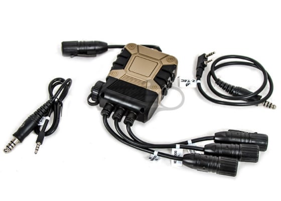 Lancer Tactical Lite Edition PRO Kenwood & Mobile Phone Version PTT ( Tan / Black )