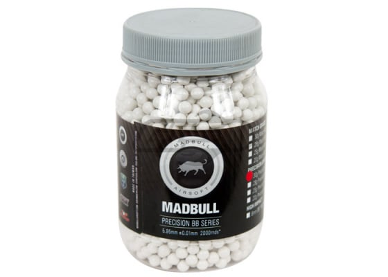 Madbull Sniper .30g 2000 ct. BBs ( White ) Madbull Sniper .30g 2000 ct. BBs ( White )