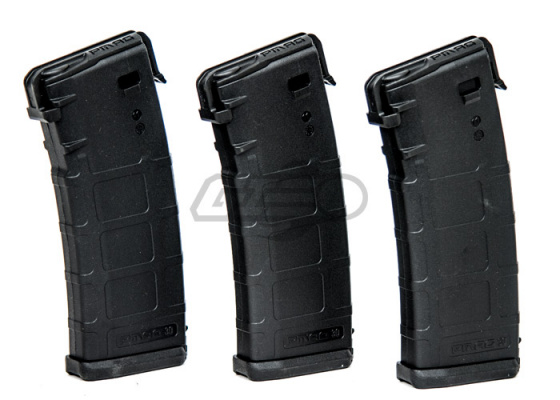 PTS RM4 P-Mag 30 / 60 rd. AEG Mid Capacity Magazine - 3 Pack ( Black )