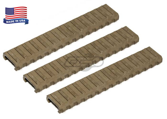 Manta 6" Very Low Profile Rail Cover ( Flat Dark Earth / 3 Pack )