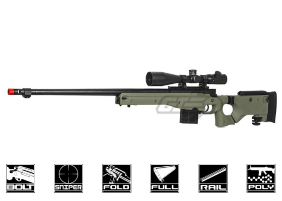 Well MK96 AWP Compact Bolt Action Sniper Airsoft Rifle ( OD )
