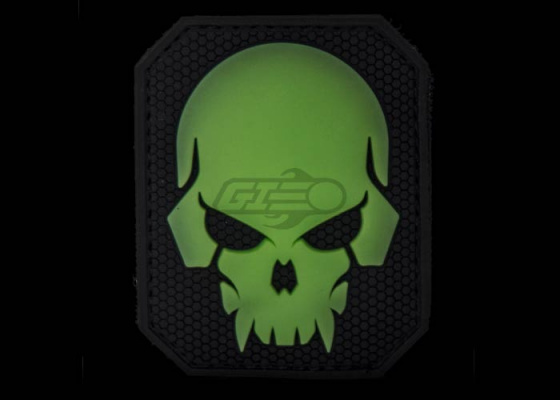 Mil-Spec Monkey Pirate Skull PVC Large Patch ( Green Glow )