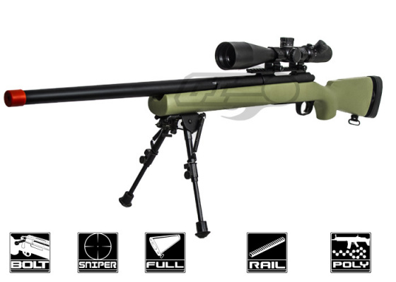 Modify M24 Bolt Action Spring Sniper Airsoft Rifle ( OD Green )