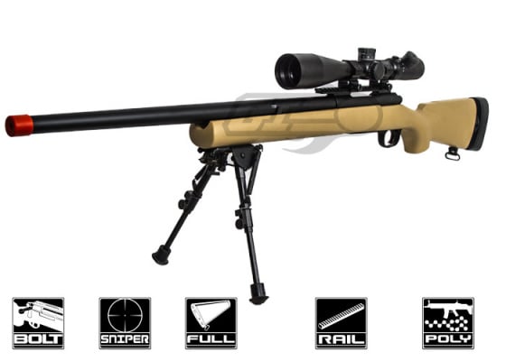 Modify M24 Bolt Action Spring Sniper Airsoft Rifle ( Tan )