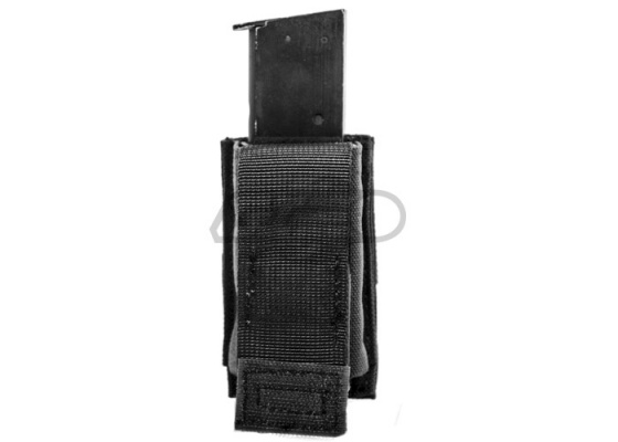 Pantac USA 1000D Cordura Molle 9mm Single Mag Pouch w/ Hard Insert ( Black )