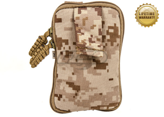 Pantac USA 1000D Cordura Molle Zippered Drop Pouch ( Desert Digital / S )