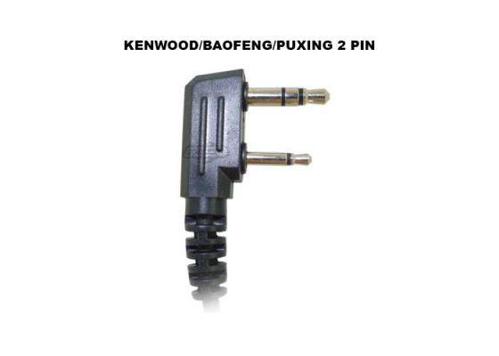 Code Red Headsets Recruit-K Kenwood / Baofeng / Puxing Radios Surveillance Microphone ( Black )