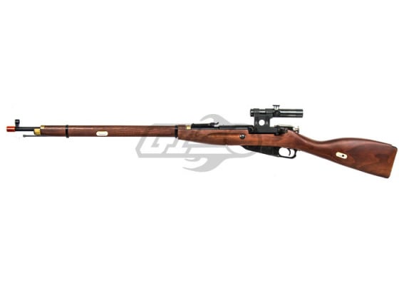 Red Fire Mosin Nagant Model 1891/30 Bolt Action Spring Sniper with PU Scope Airsoft Rifle ( Wood )