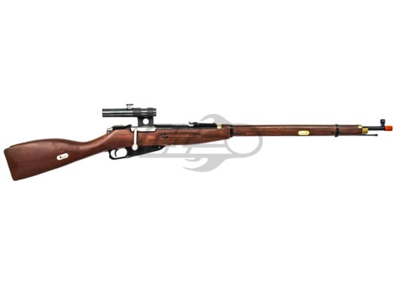 Red Fire Mosin Nagant Model 1891/30 Bolt Action Spring Sniper with PU Scope Airsoft Rifle ( Wood )