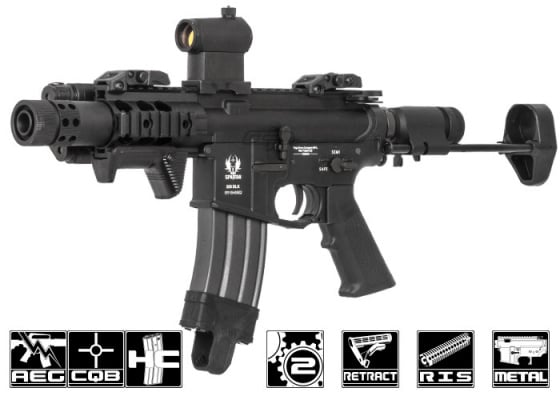 Spartan 300 Blackout SRX 303 CQB Carbine AEG Airsoft Rifle By VFC ( Black )