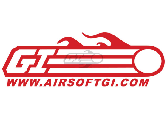 Airsoft GI Large Vinyl Decal Sticker ( Red )
