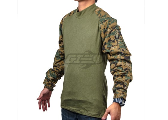 Tru-Spec Combat Shirt ( Woodland Digital / SM / Regular )