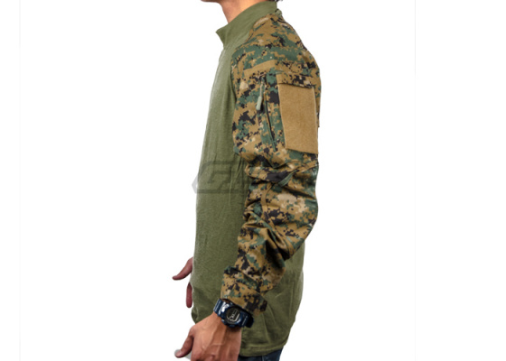 Tru-Spec Combat Shirt ( Woodland Digital / SM / Regular )
