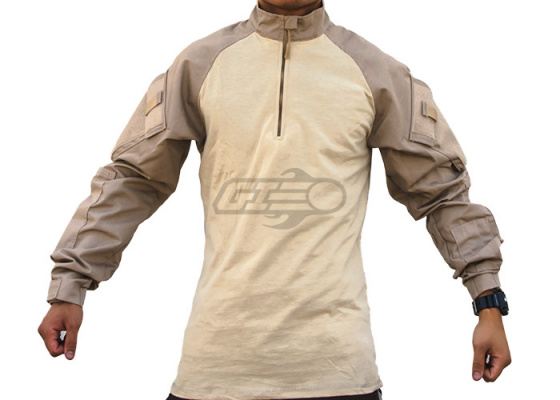 Tru Spec TRU Tactical Response 1/4 Zip Combat Shirt ( Khaki-Sand / Regular / Option )