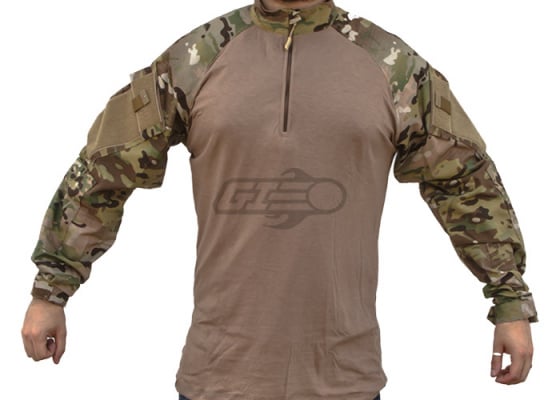 Tru Spec TRU Tactical Response 1/4 Zip Combat Shirt ( MultiCam-Coyote / L / Regular )