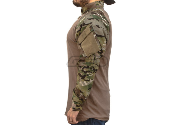 Tru Spec TRU Tactical Response 1/4 Zip Combat Shirt ( MultiCam-Coyote / XXL / Regular )