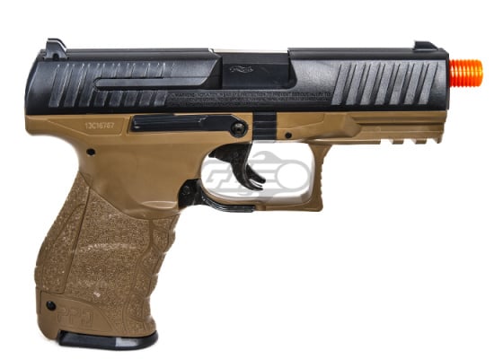 Elite Force Walther PPQ Spring Airsoft Pistol w/ Mock Suppressor ( Dark Earth / Black )