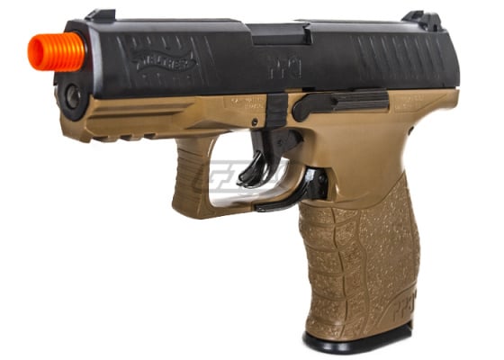 Elite Force Walther PPQ Spring Airsoft Pistol w/ Mock Suppressor ( Dark Earth / Black )