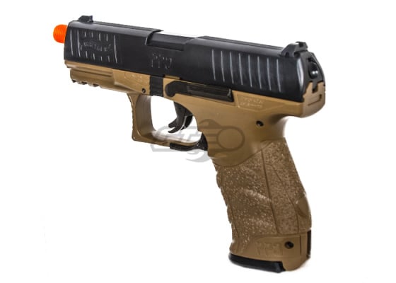 Elite Force Walther PPQ Spring Airsoft Pistol w/ Mock Suppressor ( Dark Earth / Black )