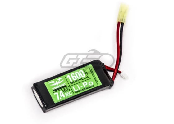 Valken Energy 7.4v 1600mAh 2s 20C LiPO Mini Battery Valken Energy 7.4v 1600mAh 2s 20C LiPO Mini Battery