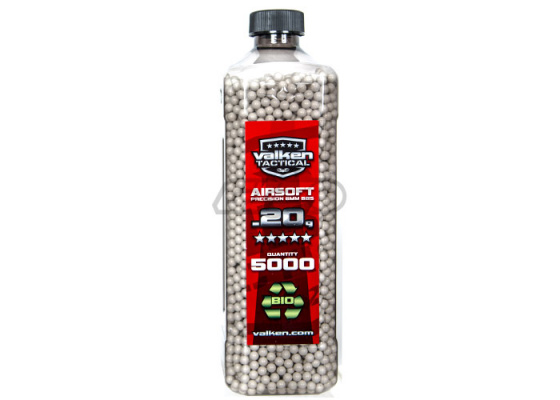 Valken Tactical Biodegradable .20g 5000 ct. BBs ( White )