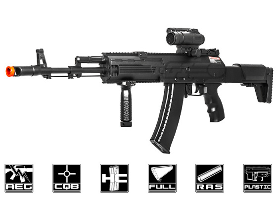 Well AK12 Entry Level AEG Airsoft Rifle ( Black )