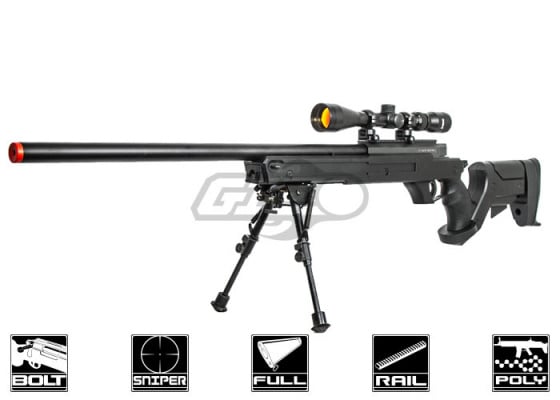 Well MK96 Bolt Action Sniper Airsoft Rifle ( Black )