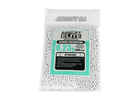 Airsoft Elite .23g 2500 ct. BBs ( White )