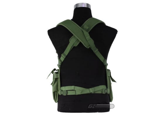 Airsoft GI BCT-3 Essential M4 / AK Ammo Chest Rig ( OD Green )