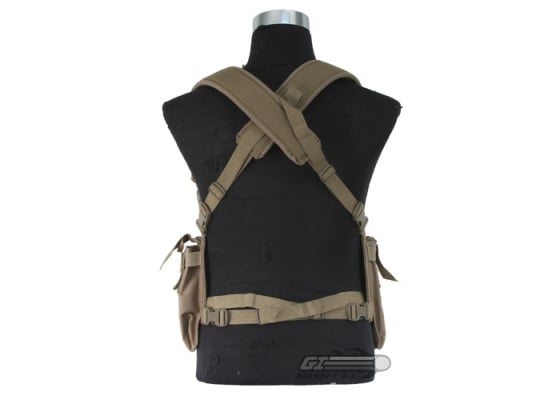 Airsoft GI BCT-3 Essential M4 / AK Ammo Chest Rig ( Tan )