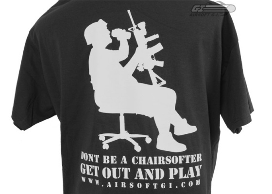 Airsoft GI Chairsofter T-Shirt ( Black / XL )
