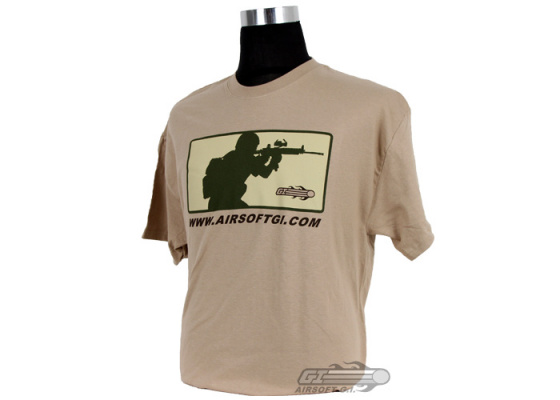 Airsoft GI Major League T-Shirt ( Tan / Option )