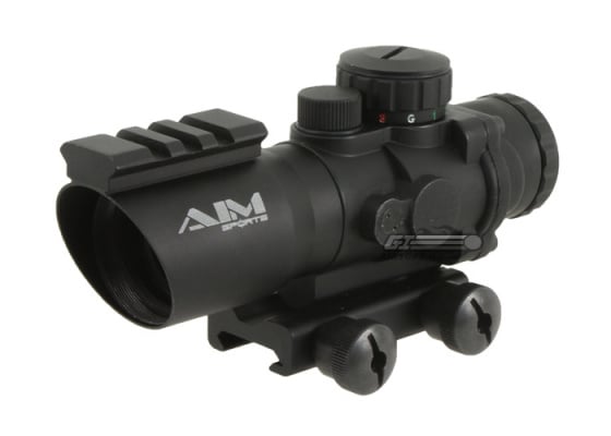 * Discontinued * AIM Sports 4x32 Tri-Illuminated Scope w/ Single Weaver Rail ( Ver.2 ) * Discontinued * AIM Sports 4x32 Tri-Illuminated Scope w/ Single Weaver Rail ( Ver.2 )