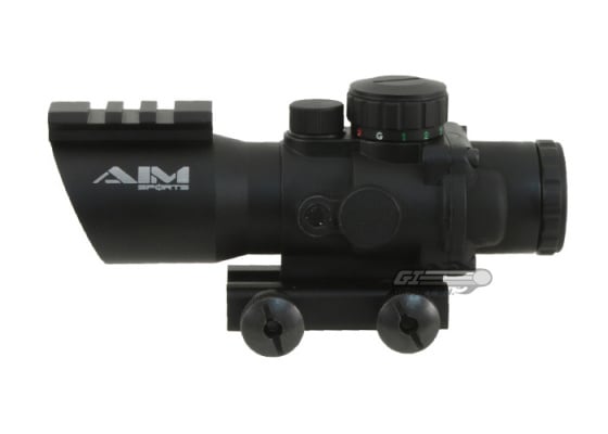 * Discontinued * AIM Sports 4x32 Tri-Illuminated Scope w/ Single Weaver Rail ( Ver.2 ) * Discontinued * AIM Sports 4x32 Tri-Illuminated Scope w/ Single Weaver Rail ( Ver.2 )