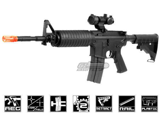 A&K M4A1 Carbine AEG Airsoft Rifle ( Black )