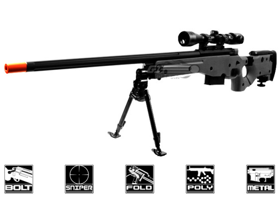 Ares AW-338 Bolt Action Spring Sniper Airsoft Rifle ( Black )