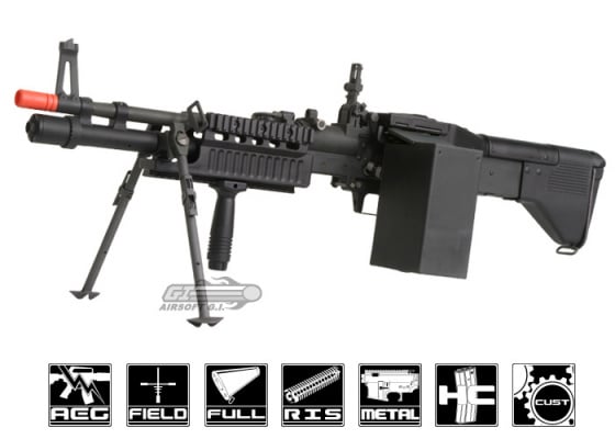 Ares M60 MK-43 AEG Airsoft LMG ( Black )