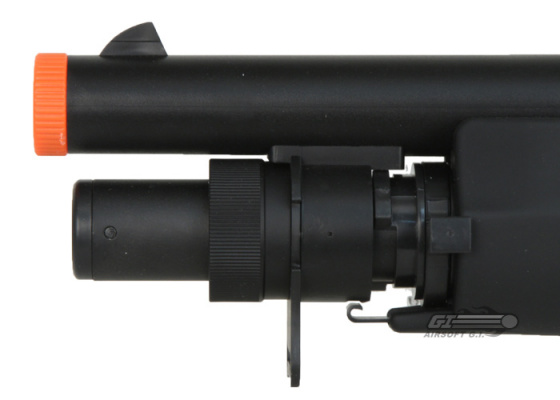 Bravo B28C 3 Burst Retractable Stock Spring Airsoft Shotgun ( Black ) Bravo B28C 3 Burst Retractable Stock Spring Airsoft Shotgun ( Black )