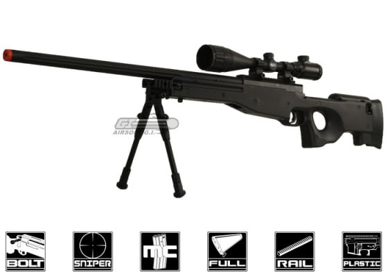 Bravo MK98 Bolt Action Sniper Airsoft Rifle w/ Bipod ( Black ) Bravo MK98 Bolt Action Sniper Airsoft Rifle w/ Bipod ( Black )