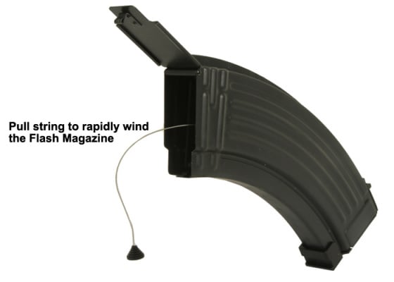 Bravo AK-47 520 rd. AEG High Capacity Flash Magazine ( Black ) Bravo AK-47 520 rd. AEG High Capacity Flash Magazine ( Black )