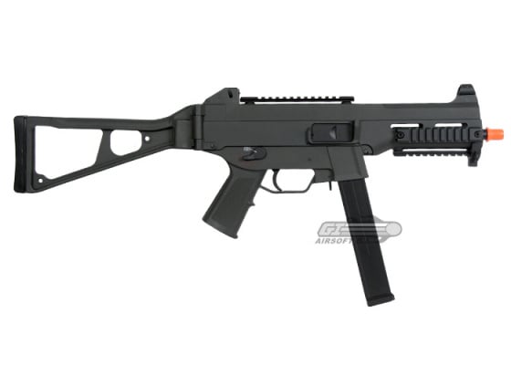 Double Eagle Full Metal Gearbox Tactical SMG-45 Airsoft AEG Rifle ( Black )