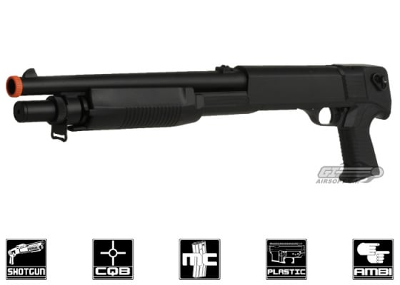 Gold Arrows Pistol Grip Spring Airsoft Shotgun ( Black )