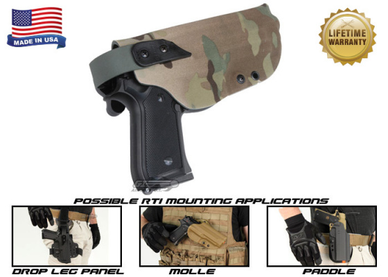 G-Code XST RTI Beretta M9 w/ Rail / Non-Rail Right Hand Holster ( Multicam )