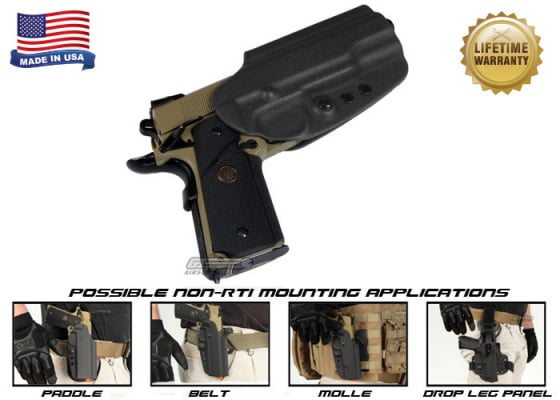 G-Code OSH Non-RTI 1911 Standard Right Hand Holster ( Black ) G-Code OSH Non-RTI 1911 Standard Right Hand Holster ( Black )