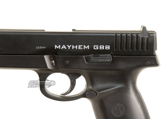 Game Face Mayhem CO2 Blowback Airsoft Pistol ( Black )