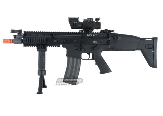 FN Herstal Full Metal SCAR CQC Carbine AEG Airsoft Rifle by G&G  ( Black )
