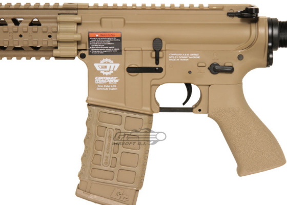 G&G Combat Machine CM16 R8-L M4 Carbine AEG Airsoft Rifle Battery & Charger Package ( Tan )