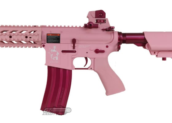 (Discontinued) G&G Femme Fatale15 M4 Raider w/ Polymer RIS AEG Airsoft Rifle ( Pink/ CQB )