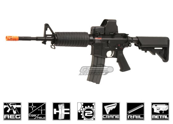 G&G Combat Machine GC16 HV M4 Carbine AEG Airsoft Rifle ( Black )